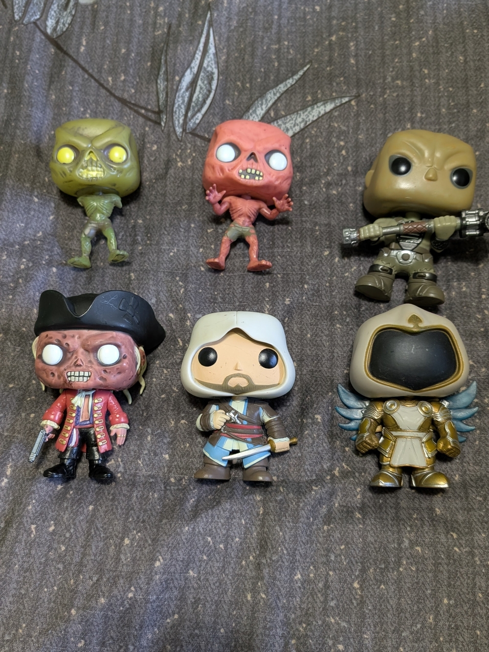 Funko Pop Figure Lot - Fallout, Assassin's Creed, Diablo ( One Has No Arms)